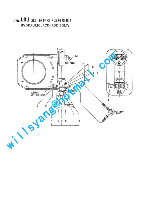 132654-92490 Spacer bolt Apply to Yanmar marine diesel engine 6N330  special wholesale